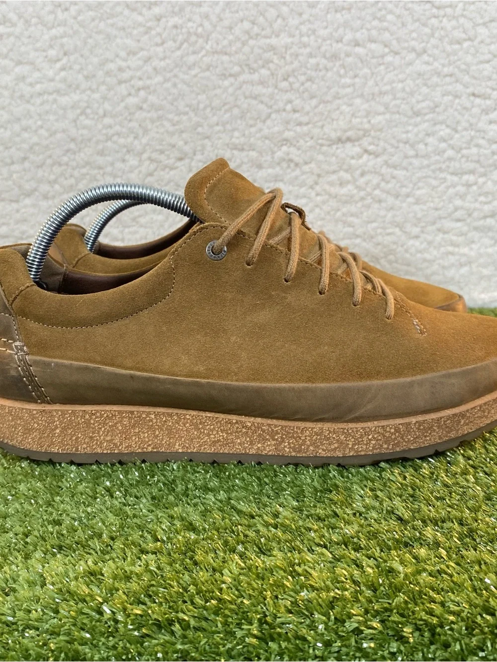 Birkenstock Honnef Low Sneakers Shoes Men's 44 / 11 Brown Tan Suede Cork Comfort